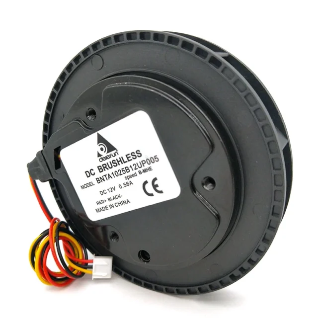 Delefun B10025A brushless DC fan 100x100x25mm PBT Class A for PC cooling