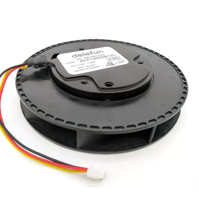 Delefun B12025A 12025 DC brushless fan 120x120x25mm 12V 3-pin for PC case cooling