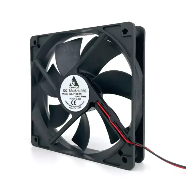 Delefun 12025A DC cooling fan 120x120x25mm PBT Class A for PC case cooling