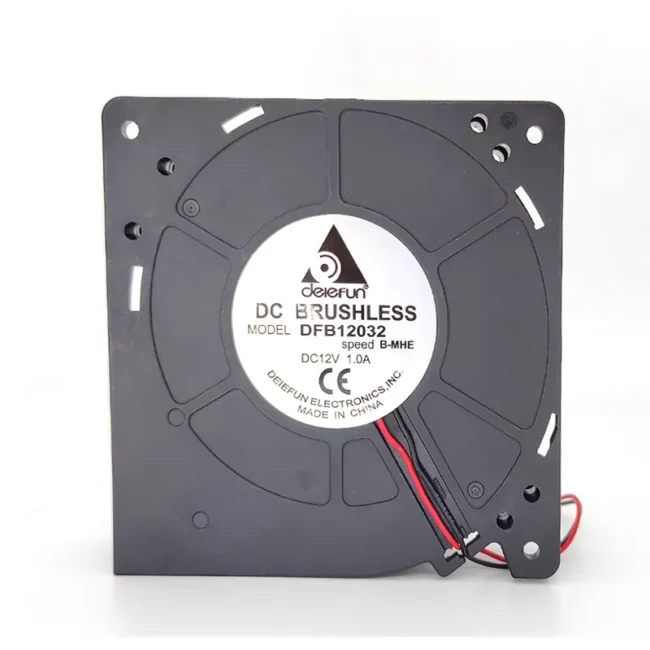 Delefun B12032A 24V blower fan 120x120x32mm high pressure for server cooling