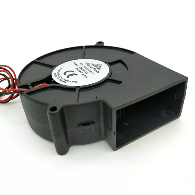 Delefun DLF9733 24V DC blower fan 97x97x33mm dual ball bearing for industrial cooling