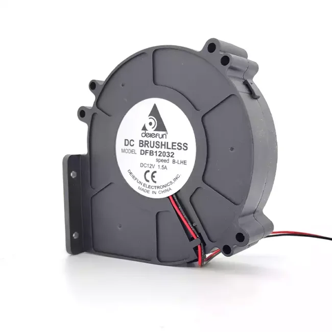 Brushless DC centrifugal fan DFB12032 - high static pressure solution for duct resistance applications