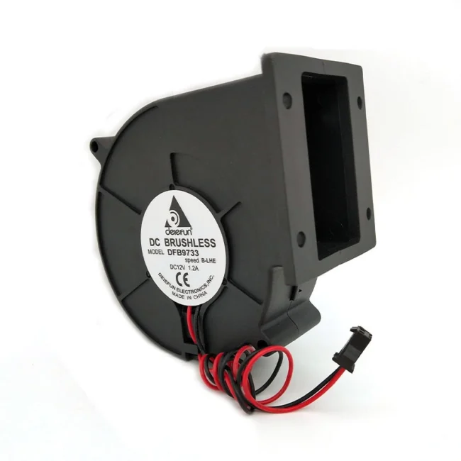 Delefun DLF9733HH high pressure turbo blower 97x97x33mm 12V for 3D printer cooling