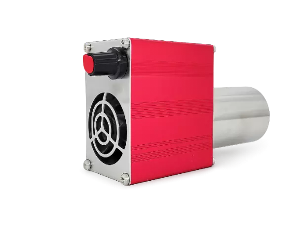 High-performance dual-fan stove blower for wood stoves and outdoor cooking equipment, combustion assist, dual-voltage 5V/12V operation